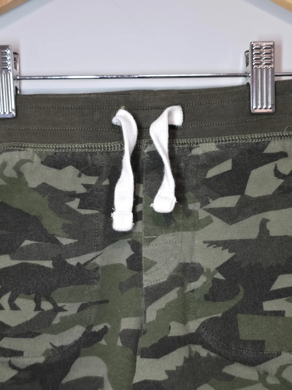 GAP Green Camo Drawstring Shorts
